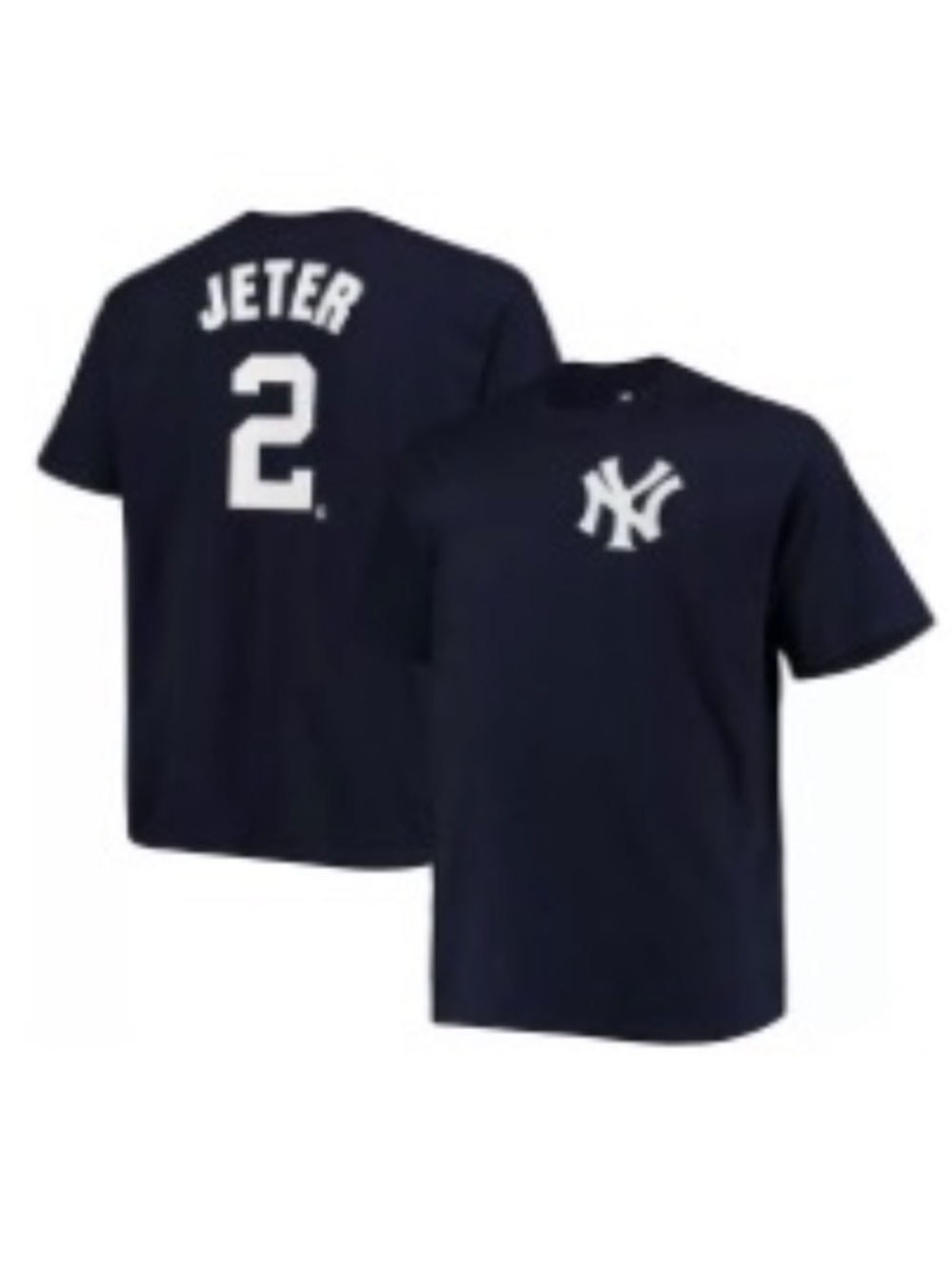 New York Yankees Derek Jeter #2 Men's Big & Tall T-Shirt-Fanatics - Picture 2 of 6